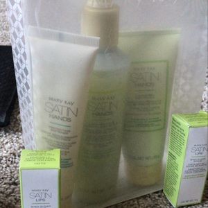 Satin Hands set and Satin Shea Sugar Lips scrub